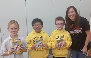 Author Chrissie Sains visits Westborough